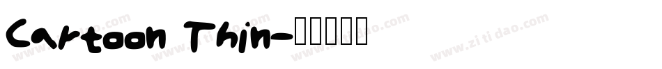 Cartoon Thin字体转换